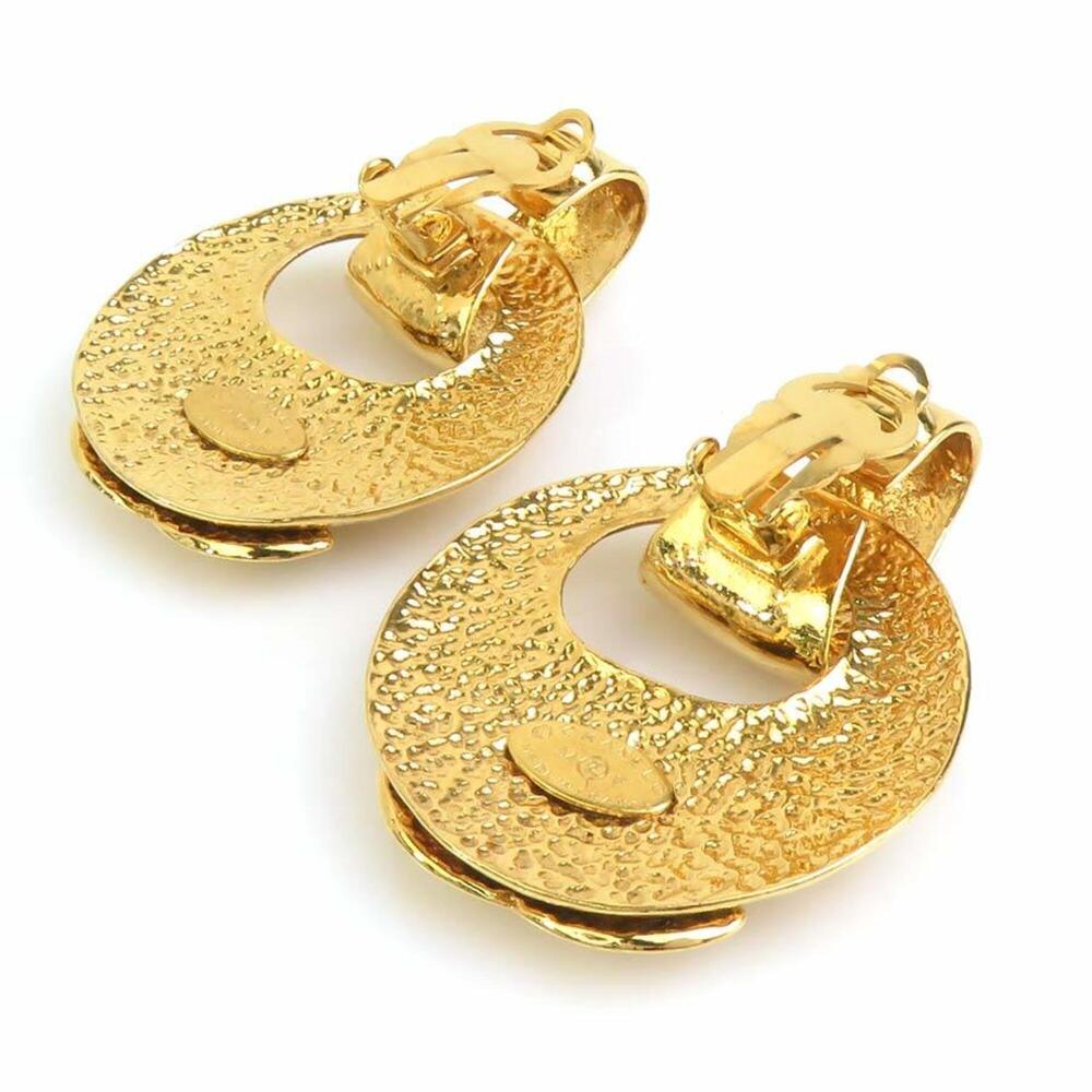 Chanel earrings, metal, gold, women's, h32612g - Picture 8 of 15